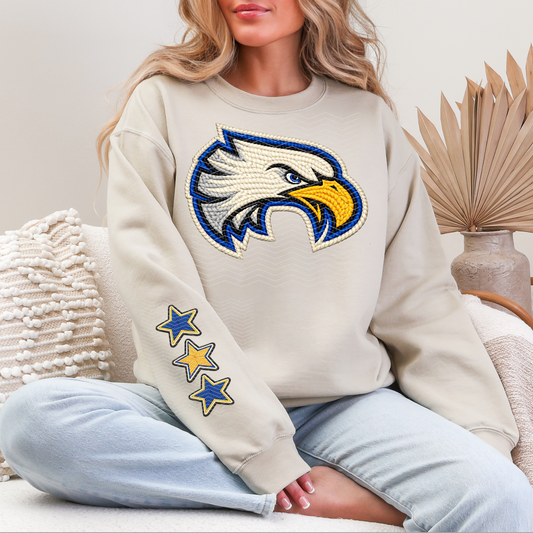 Faux Yarn LC Eagles Sweatshirt