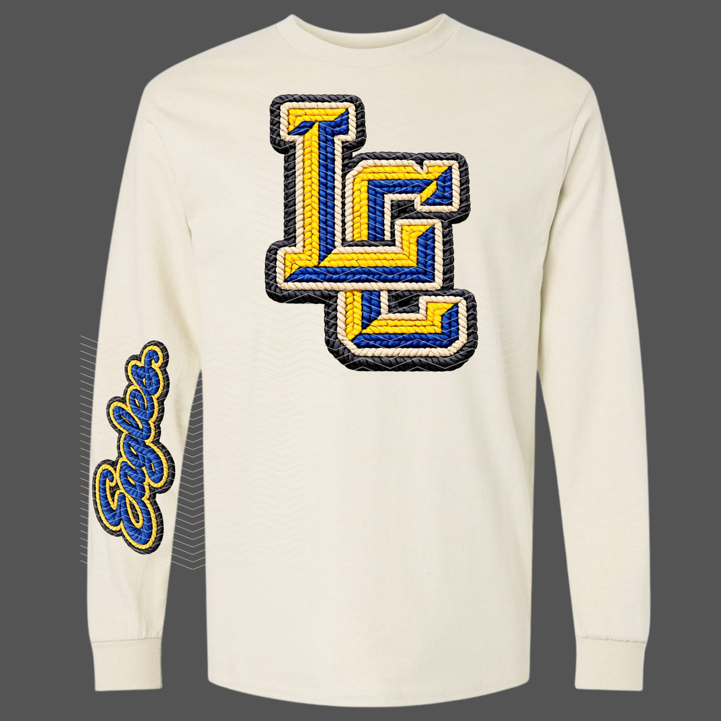 Faux Yarn Lubbock Christian Long Sleeve